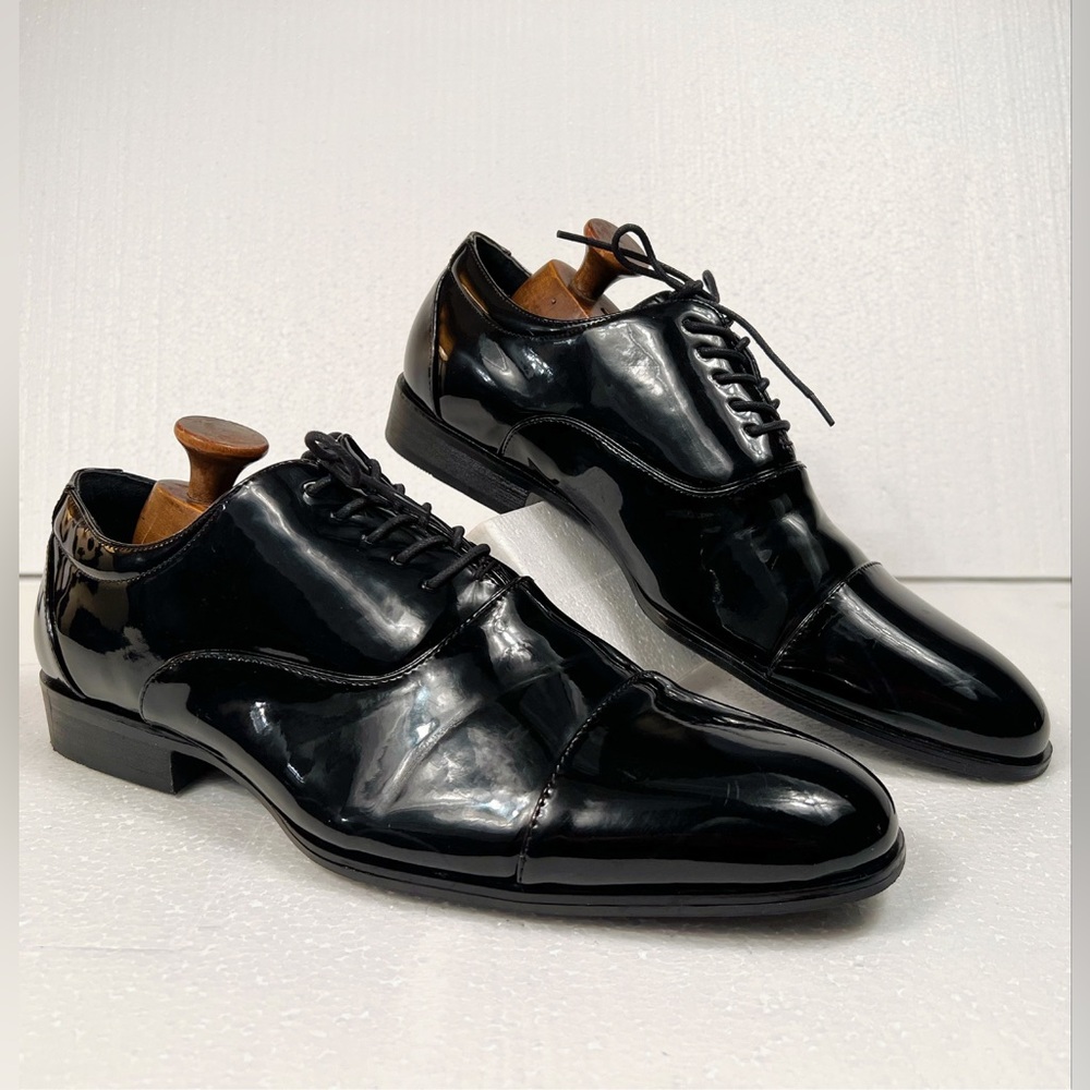 Stacy Adams Men’s size 13 Black Tie Attire Formal Tuxedo Gala Dress shoes